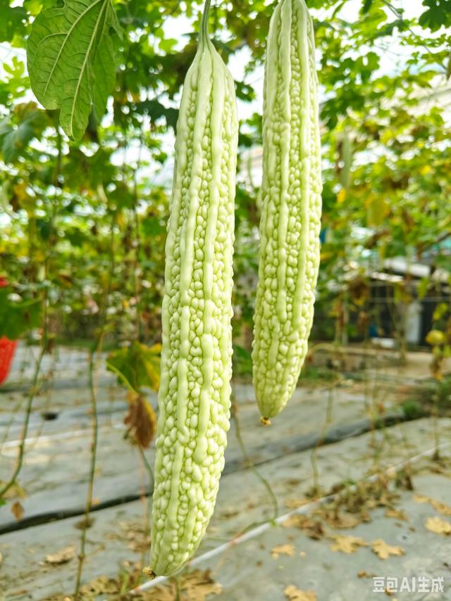 现摘白玉苦瓜（绿色食品认证）2根/份